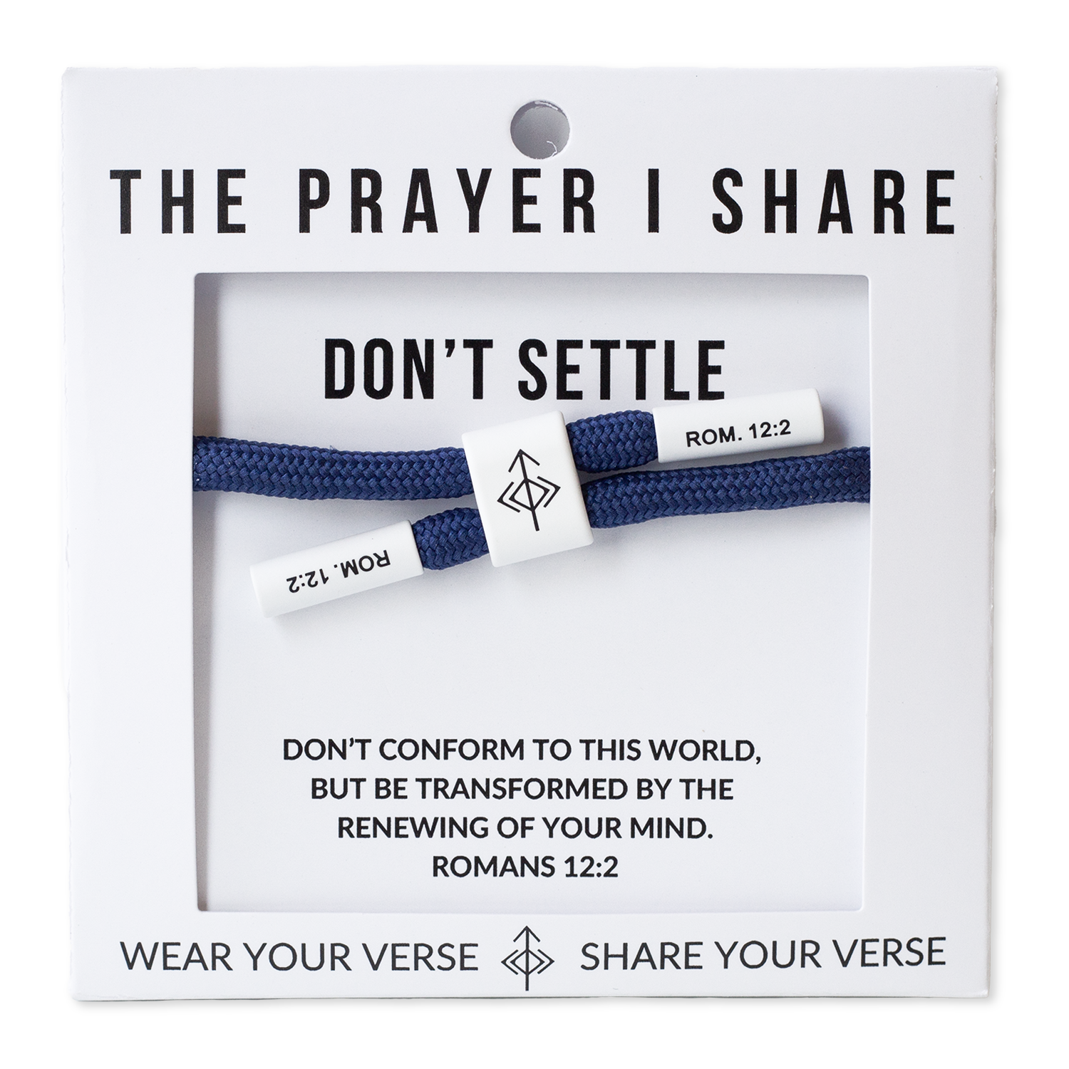 Don't Settle, Romans 12:2