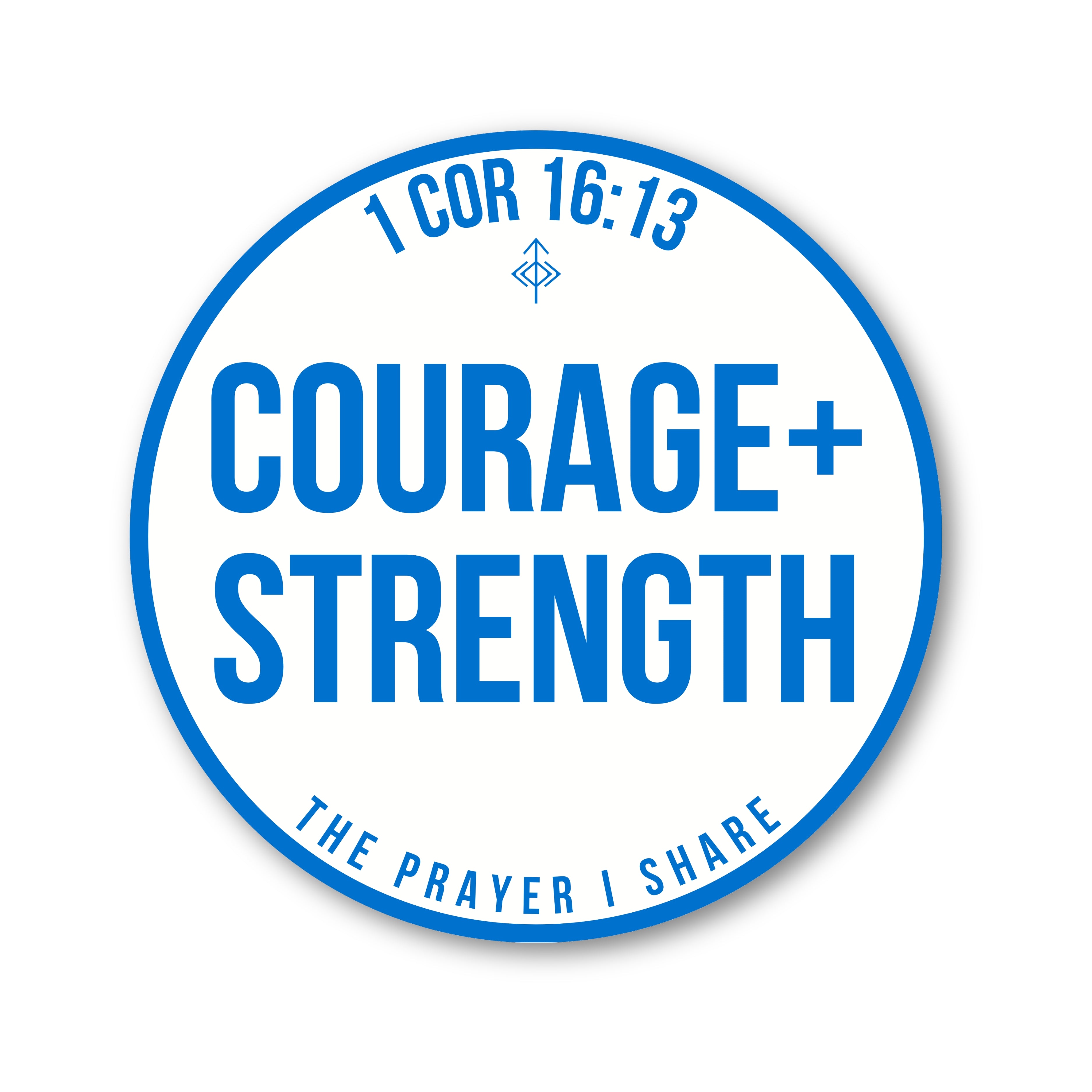 COURAGE + STRENGTH Sticker