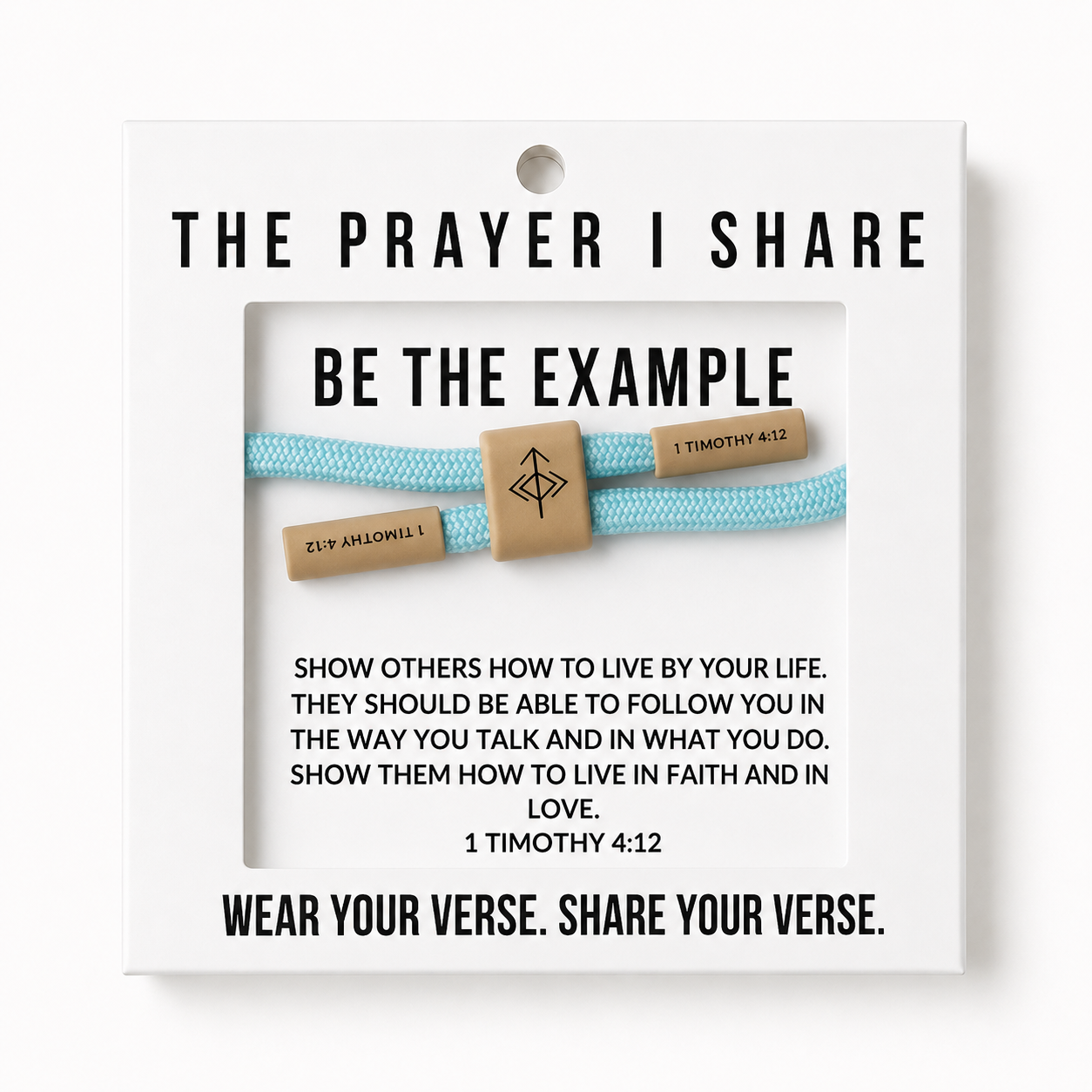 Be the Example, 1 Timothy 4:12