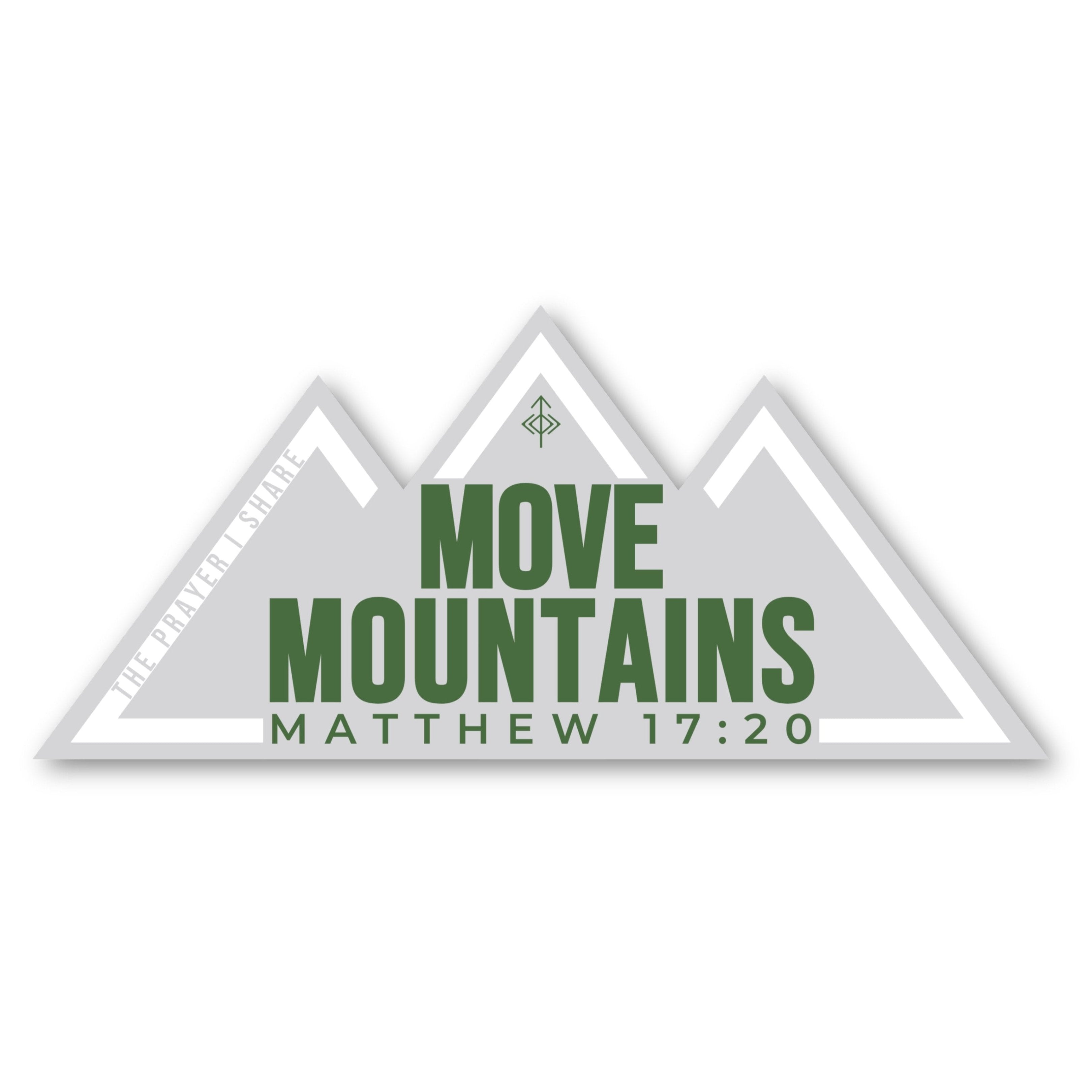 MOVE MOUNTAINS Sticker